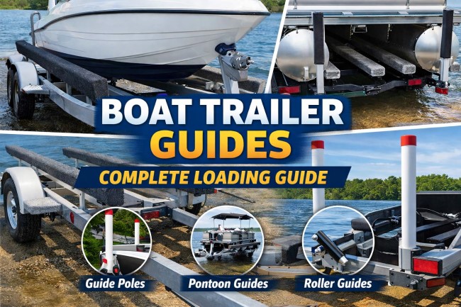 Boat trailer guides Loading